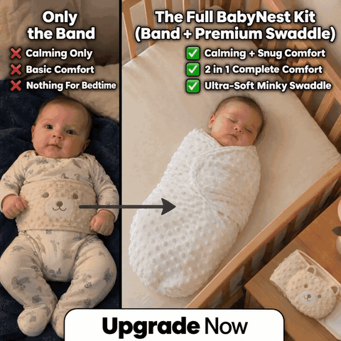 Upgrade To The Premium BabyNest Swaddle (Ultra-Soft Minky, Snug & Secure) + FREE Upgrade To The Premium Muslin Cloth (Double The Size, Double The Thickness)